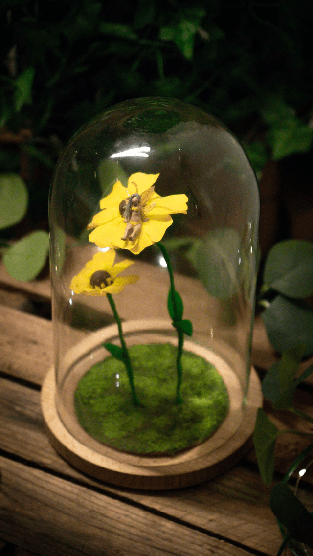Diorama "La fée bronzette"